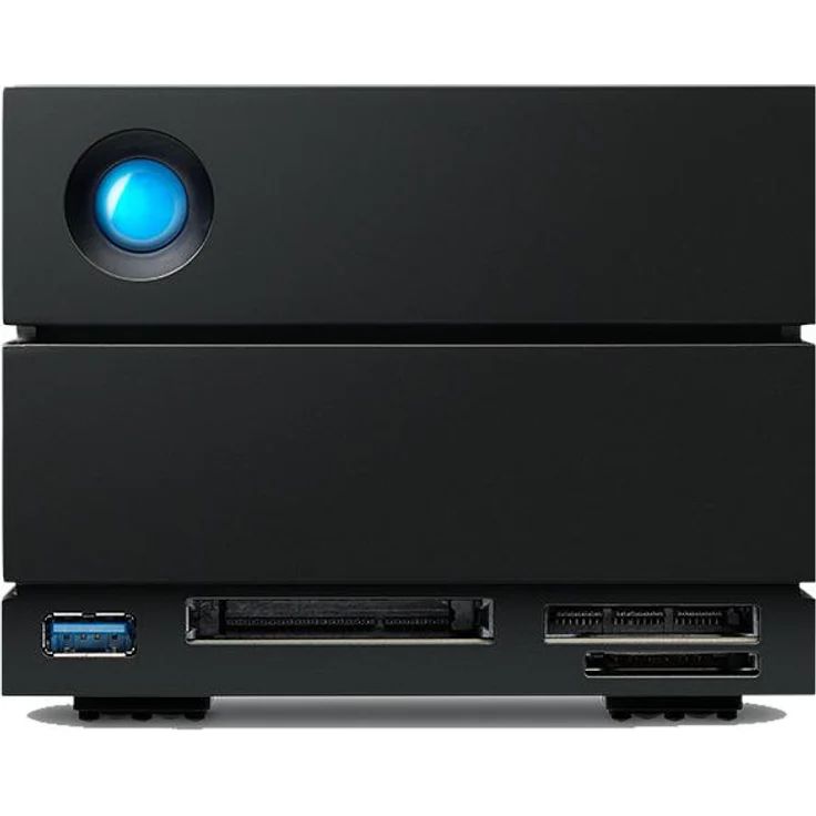 LaCie 2big Dock v2, 60 TB Disk-Array mit Thunderbolt 3 und USB 3.1, Desktop Schwarz