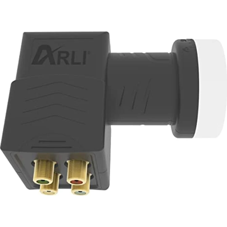 ARLI 60cm HD Sat Anlage Quad LNB + 20m Koaxialkabel 135dB + Satfinder + 4 F-Stecker Digital 4 Teilnehmer Antenne Grau UHD 4K – Bild 4