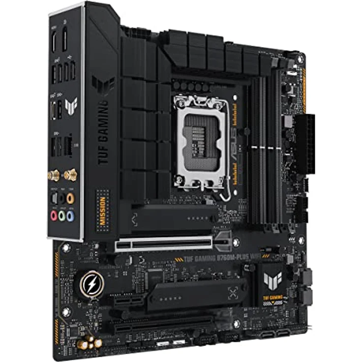 ASUS TUF GAMING B760M-PLUS WIFI Mainboard Sockel Intel LGA 1700 (Intel B760, mATX, DDR5 Speicher, PCIe 5.0, 2x M.2, WiFi 6, Thunderbolt 4, Aura Sync) – Bild 3