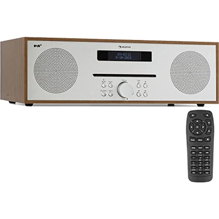 Silver Star CD-DAB 2x20W max. Slot-In CD-Player DAB+ BT Alu weiß Braun – Bild 2