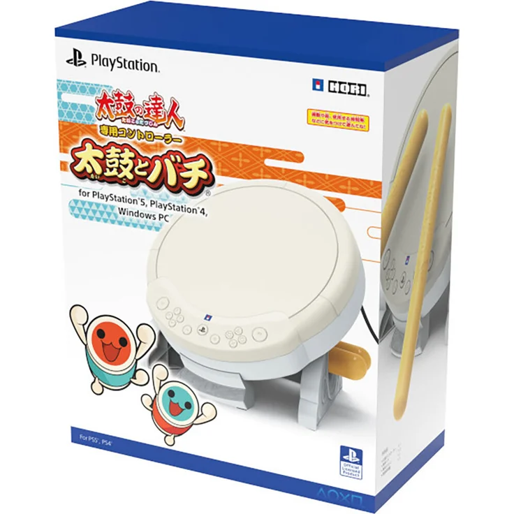 Hori Taiko No Tatsujin Funk-controller One Size, Wired Drum Controller für PlayStation 5, PlayStation 4 und Windows 11/10