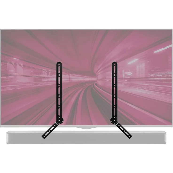 PUTORSEN Soundbar Halterung für TV 23-65 Zoll, bis 15kg, verstellbar mit ±45° Neigungswinkel, Schwarz