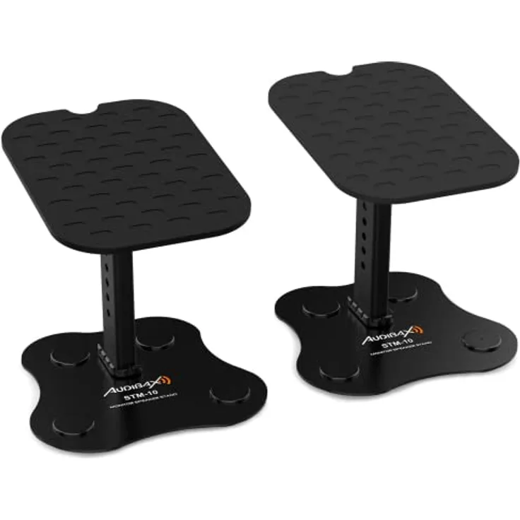 Audibax NEO STM-10 Soportes Monitores/Altavoces Estudio para Mesa Regulables (Pareja)