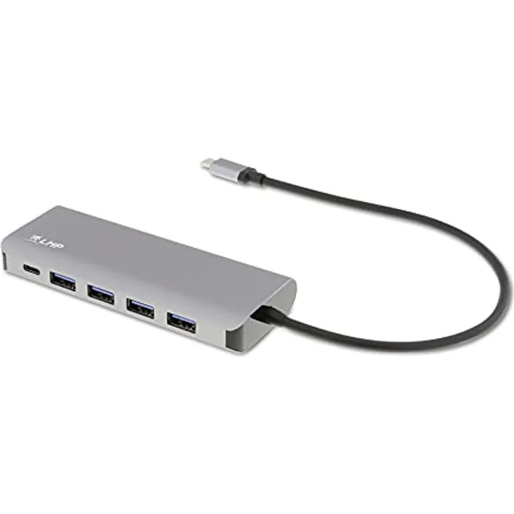 LMP Hub USB-A (4) und LMP (3) Hub mit 7 Ports Ladefunktion (BC1.2) externes Netzteil (36W) Spacegrau - Preisvergleich