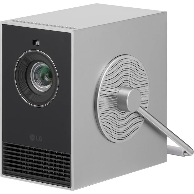 LG CineBeam Q HU710PB (4K, 500 lm, 1.2:1), Beamer, Silber – Bild 1