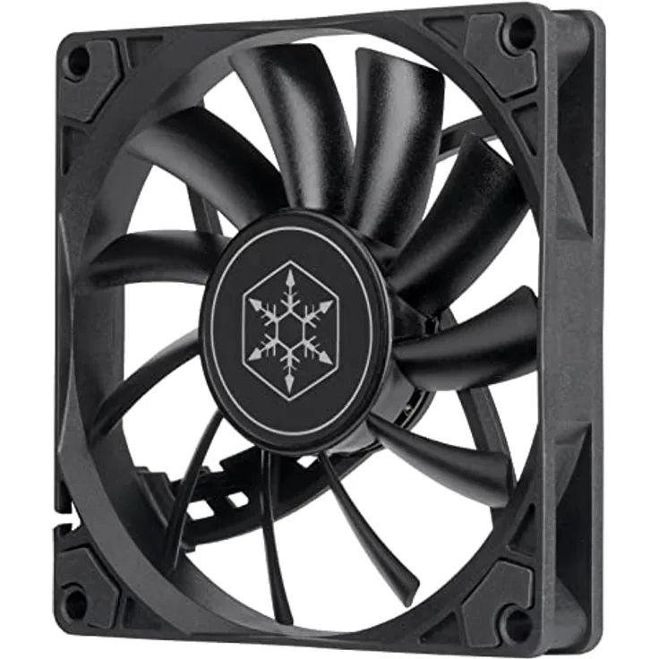 SilverStone Technology SST-AS90B - Air Slimmer Schmaler 92-mm-Lüfter mit verbesserter Leistung, PWM