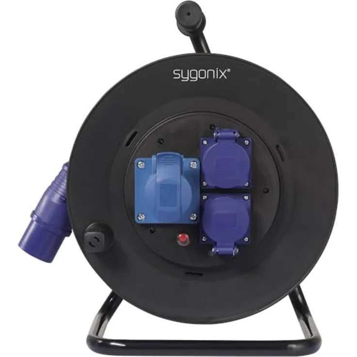 Sygonix SY-6618488 Kabeltrommel 30 m Schwarz CEE-Stecker 16 A 3polig – Bild 2