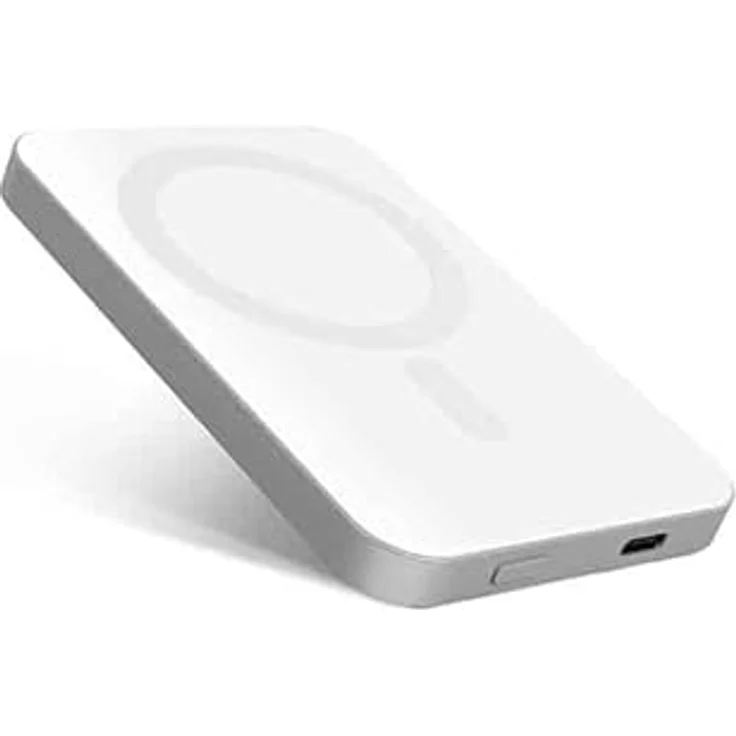 Epico Magnetische Powerbank aus Aluminium, 5 K Kapazität, MagSafe kompatibel, Silber – Bild 2