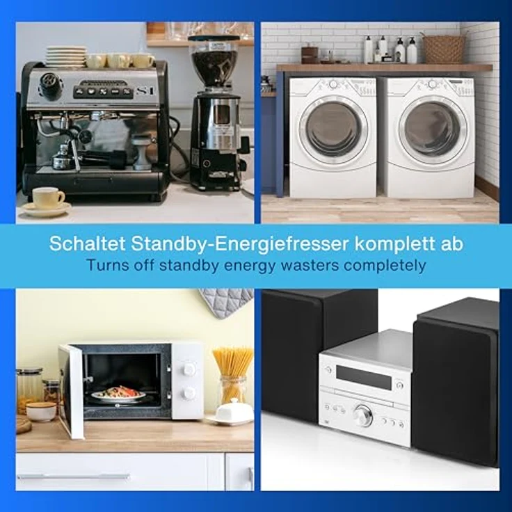REV Steckdosenadapter COMBINI, Schaltbare Schutzkontaktsteckdose mit Kombi-Stecksystem, 1-fach, energiesparend, weiß – Bild 4