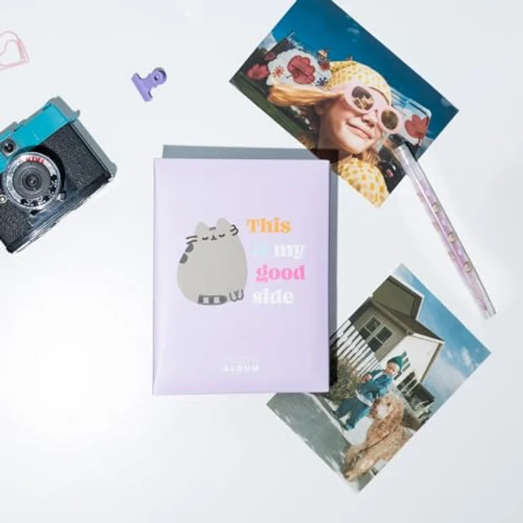 Pusheen Fotoalbum für 100 Fotos, 10x15 cm, Hardcover-Design mit Einstecktaschen – Bild 4