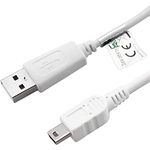 caseroxx USB-Kabel, Datenkabel für Ravensburger TipToi, 1/2/3 Generation, 100 cm lang, weiß