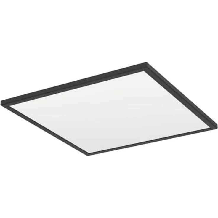 EGLO connect.z Smart Home LED Badezimmer Deckenleuchte Rovito-Z, ZigBee, App und Sprachsteuerung Alexa, warmweiß-kaltweiß, RGB, dimmbare Bad Deckenlampe, schwarz, IP44, 50x50 cm – Bild 1