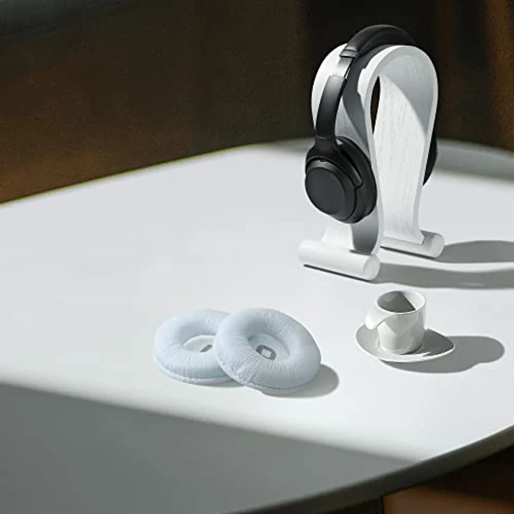 kwmobile 2X Ohrpolster kompatibel mit JBL Tune 600 / 500BT / 510BT / 520BT / 450 - Kunstleder Polster in edler Lederoptik - Ohrhörer Zubehör für Over Ear Headphones – Bild 5
