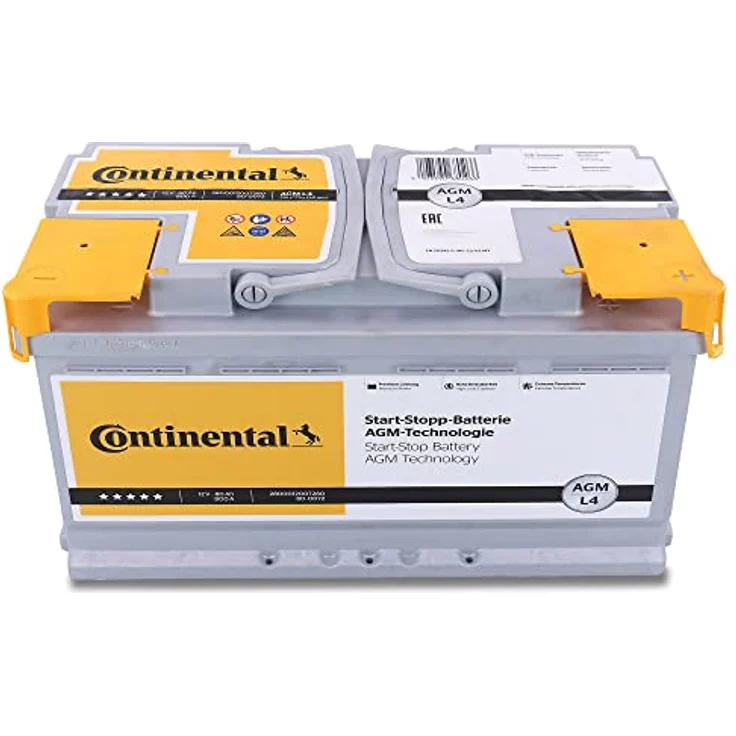 Continental Starterbatterie Start-Stop 12V 80Ah 800A/EN L4, AGM-Batterie für Fahrzeuge mit Start-Stopp-Funktion – Bild 4
