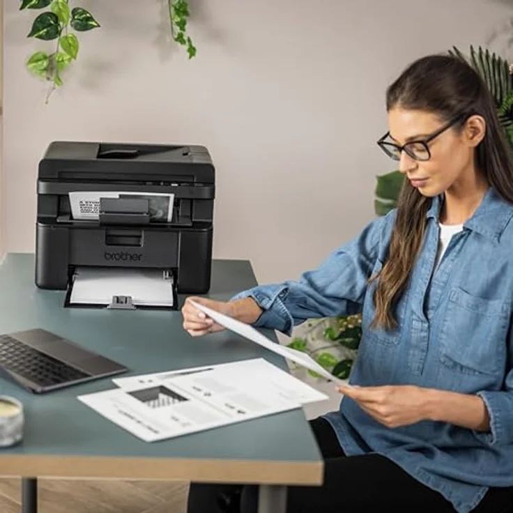 Brother DCP-L1660W, 3-in-1 Monolaser-Multifunktionsgerät mit WLAN, Druckgeschwindigkeit bis zu 20 Seiten/Minute, 150-Blatt-Papierkassette – Bild 5