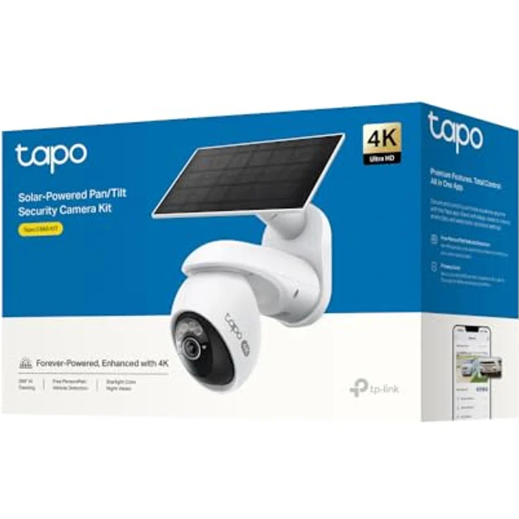 TP-Link Tapo C660 KIT, Netzwerkkamera mit 3840 x 2160 Pixeln, IP65 Schutzart, digitaler Zoom bis 18x, Weiss – Bild 3