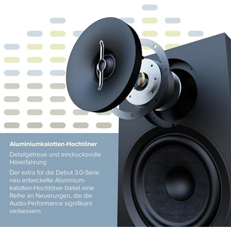 ELAC Debut A4.3 Regal-Lautsprecher – Legendärer Klang, edles Design, 2 Lautsprecher passiv – Bild 4