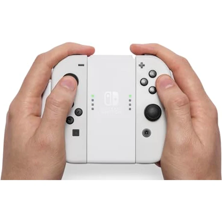 PowerA Joy-Con-Komfortgriff für Nintendo Switch - Weiß, Offiziell Lizenziert, Ergonomisches Design, Gummigriffe, Spieler-Anzeigeleuchten. – Bild 2