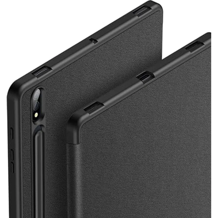 Dux Ducis Tablet-Hülle Domo Hartschale mit Smart Sleep für Samsung Galaxy Tab S9 FE Plus, elegante Standfunktion, schwarz – Bild 2