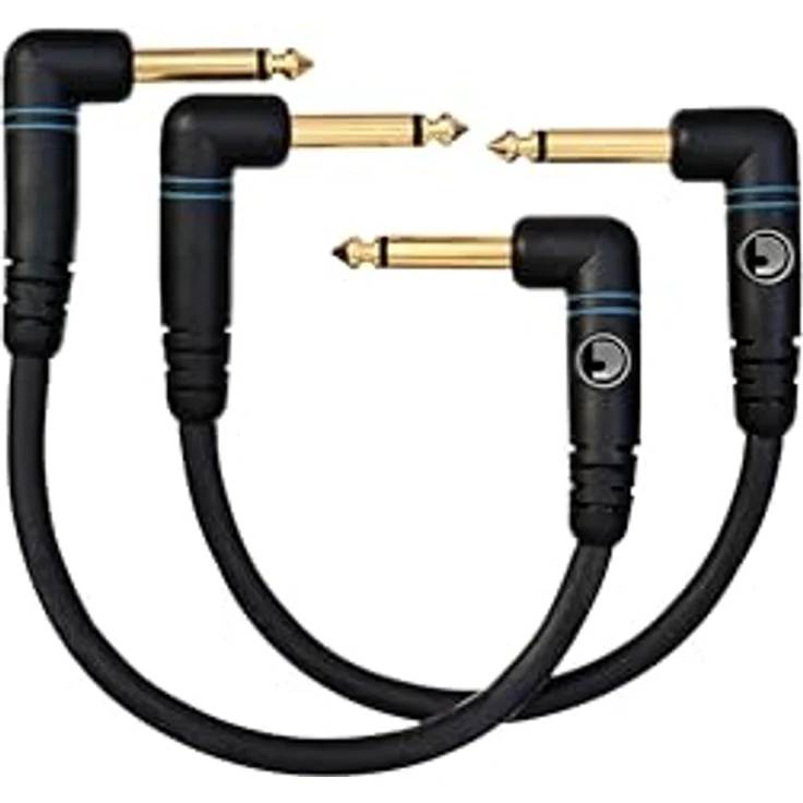 Planet Waves PW-PRA-205 Custom Series Cables Instrumentenkabel 0,15m (0,5 Fuß) schwarz – Bild 3