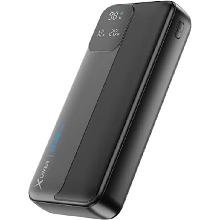 XLayer Rapid Power Bank 20000mAh, universelles Schnellladegerät mit USB C, kompatibel mit iPhone 16/15/14/13/12 Pro Max, Samsung S25/24/23, iPad, Xiaomi, LED Anzeige – Bild 2
