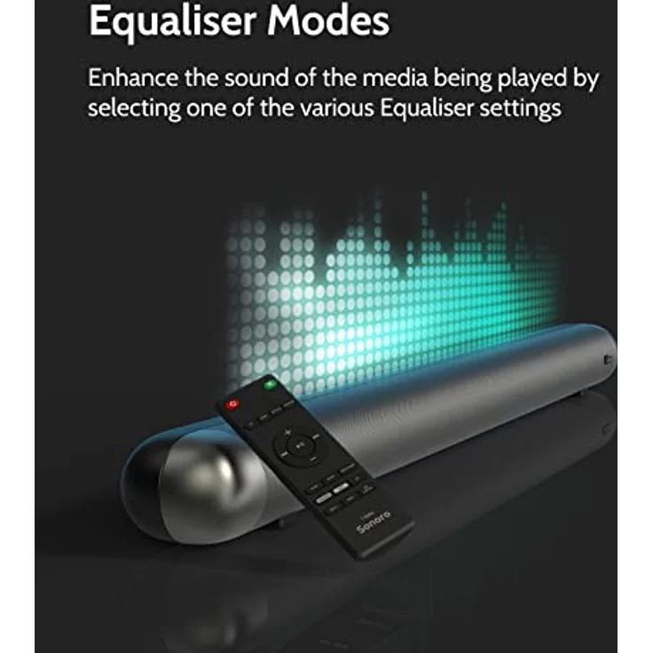 i-box Sonoro Soundbar mit Dolby Surround Sound, Bluetooth 5.0, HDMI ARC, AUX, und USB für TV, Heimkino, Musik und Filme, Schwarz – Bild 5