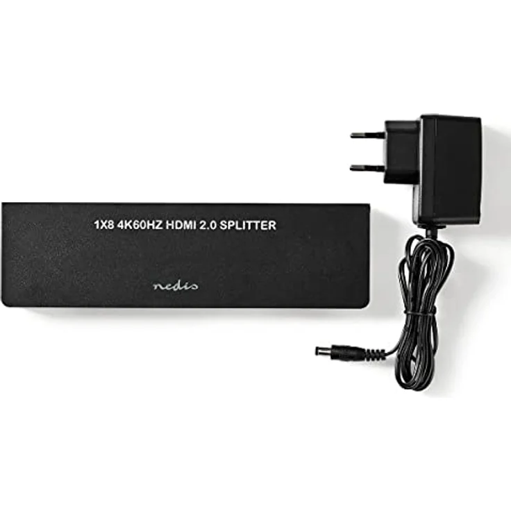 Nedis HDMI Splitter - 8-Port - HDMI Eingang - 8x HDMI Ausgang - 18 Gbps - Metall - Anthrazit – Bild 3