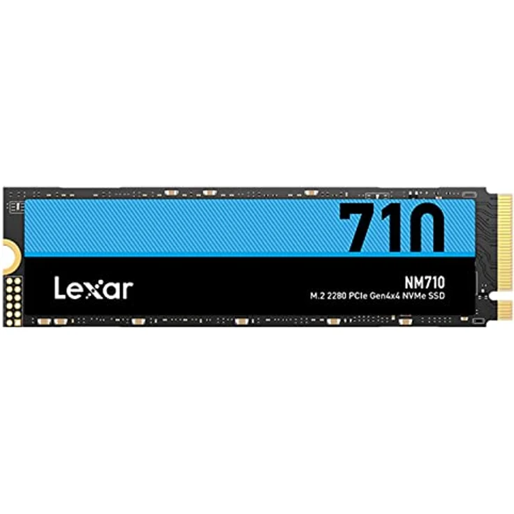 Lexar NM710 1TB SSD, M.2 2280 PCIe Gen4x4 NVMe Interne SSD, Bis zu 5000 MB/s Lesen, 4500 MB/s Schreiben, Internes Solid-State-Laufwerk für PC, Laptop und Gamer (LNM710X001T-RNNNG) – Bild 1