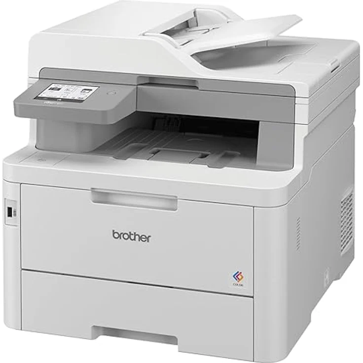 Brother MFC-L8390CDW Professionelles und kompaktes 4-in-1 Farb-LED-Multifunktionsgerät (Drucker, Scanner, Kopierer, Fax, 30 Seiten/Min.) weiß/grau – Bild 2