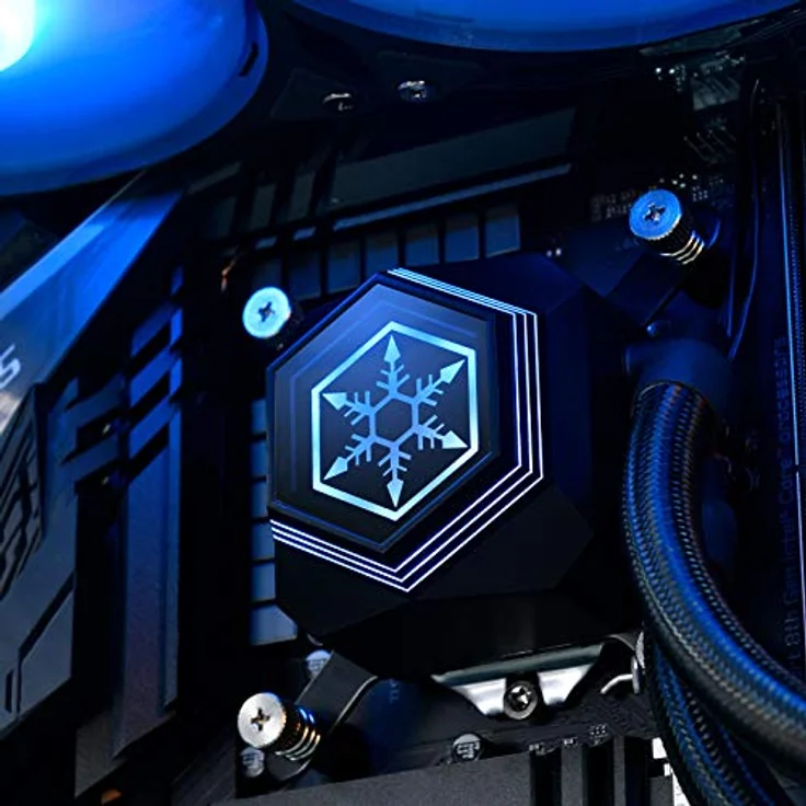 SilverStone Technology SST-PF240-ARGB-V2 - PermaFrost Premium-Wasserkühler, zweifach einstellbare 120-mm-PWM, ARGB, Intel/AMD – Bild 2