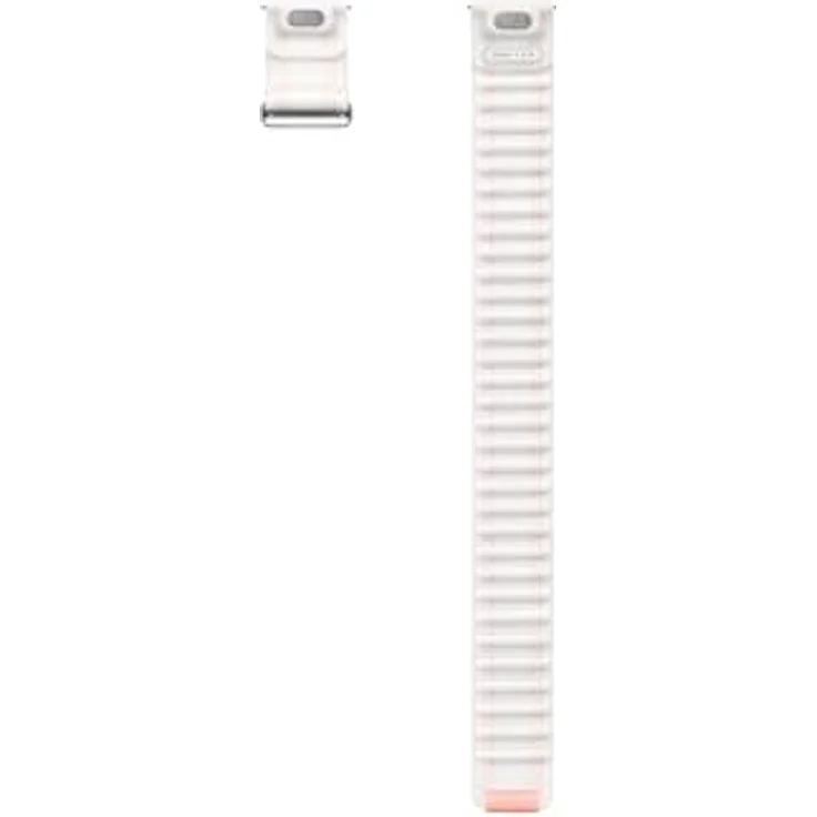 Samsung Fabric Band, Wechselarmband aus gewebtem Nylon, Pink, Weiss – Bild 2