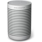 Bang & Olufsen Beosound Explore – Kabelloser tragbarer Bluetooth Outdoor-, Heim- und Reise-Lautsprecher, 27 Stunden Akkulaufzeit, wasserdichter 360° Lautsprecher + USB-C Ladekabel - Grey Mist