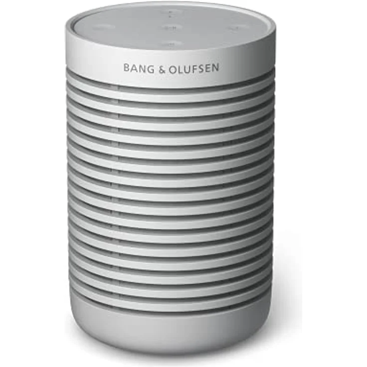 Bang & Olufsen Beosound Explore – Kabelloser tragbarer Bluetooth Outdoor-, Heim- und Reise-Lautsprecher, 27 Stunden Akkulaufzeit, wasserdichter 360° Lautsprecher + USB-C Ladekabel - Grey Mist – Bild 1