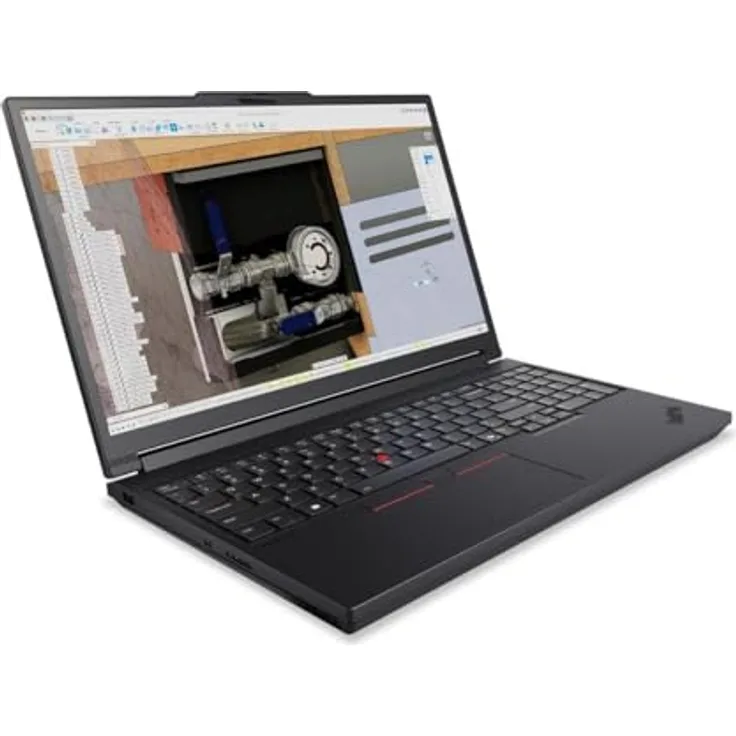Lenovo ThinkPad T16g Gen 3 21V5, Laptop mit Intel Core Ultra 9 275HX, 64 GB RAM, 1 TB SSD, 16" IPS 3840 x 2400, GeForce RTX 5080, Wi-Fi 7, Bluetooth, Schwarz