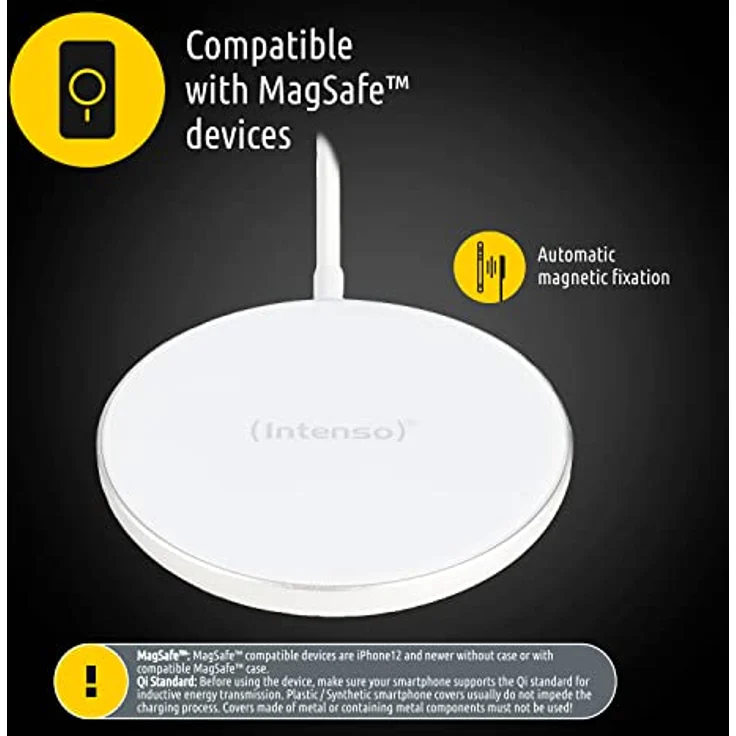 Intenso Magnetic Wireless Charger MW1 weiß, inkl. 30W PD Adapter – Bild 3