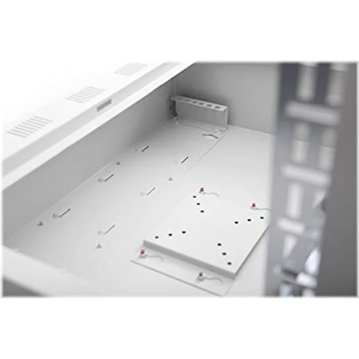 DIGITUS DVR NVR Gehäuse Wandmontage - 2HE 19'' Profil - Montageplatte (inkl. 1HE 19'') - 12'' Monitor-Halterung - Lichtgrau – Bild 3