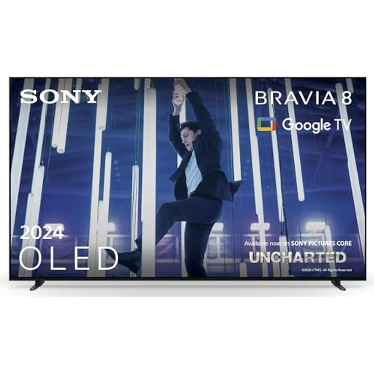 Sony BRAVIA 8 OLED 55 Zoll 4K HDR Google Smart TV (2024) | Gaming Features, IMAX Enhanced, Dolby Vision Atmos, Chromecast, Apple AirPlay, 120Hz 55XR80, Schwarz – Bild 1