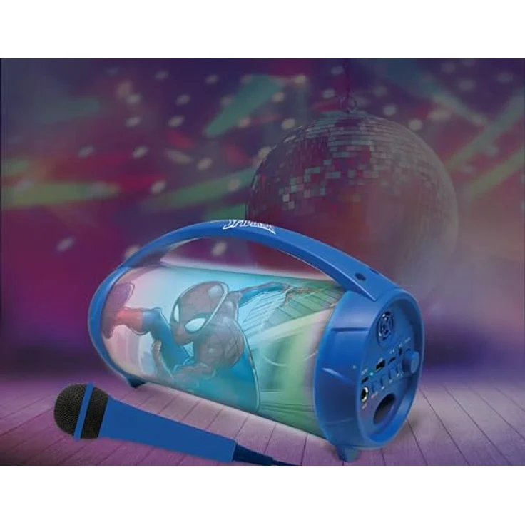 Lexibook Spider-Man Kabelloser Lichtlautsprecher Mikrofon Stereosound Electronic – Bild 7