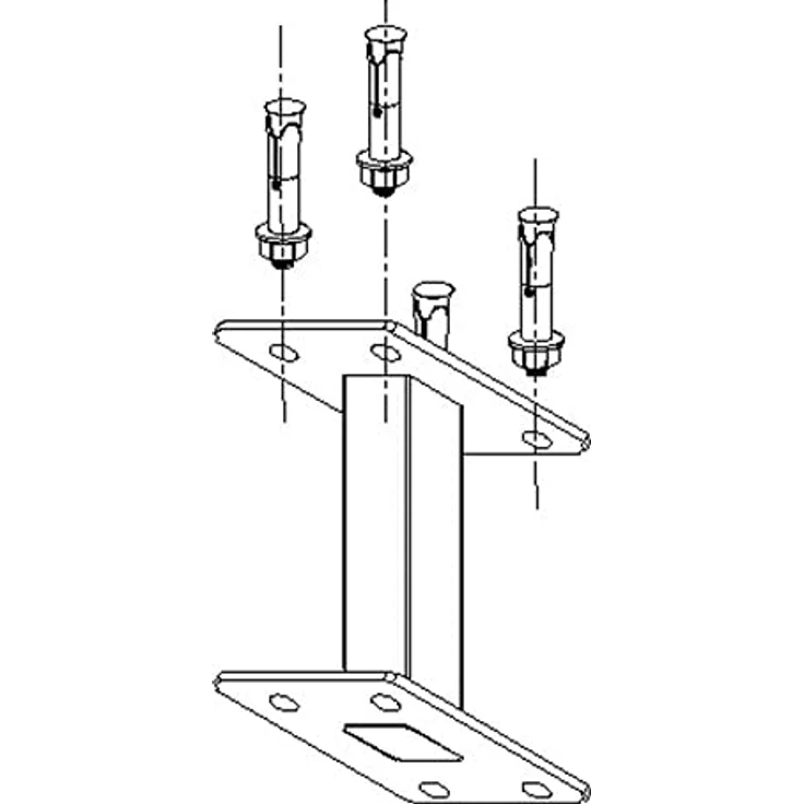 Celexon Deckenabstandshalter für Professional Plus Anbau-Leinwände 30cm, Beamer Halterung, Weiss – Bild 3