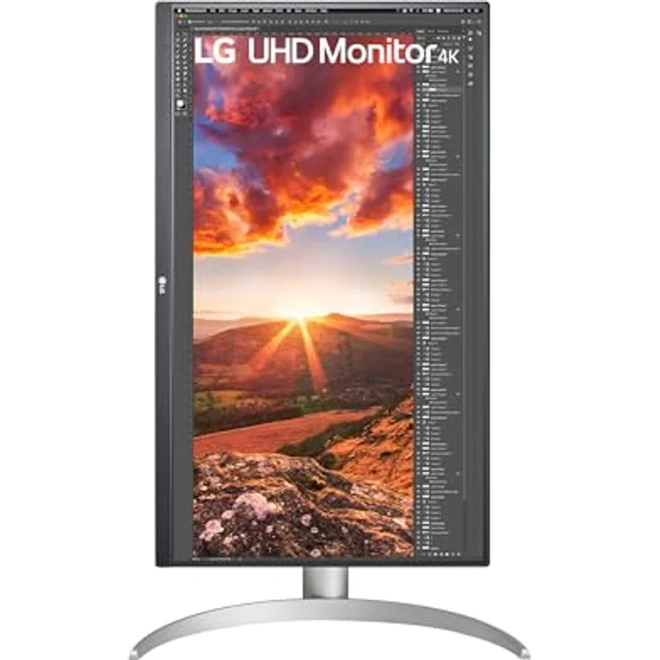 LG 27 Zoll Ultra UHD 4K Monitor 27UP850K-W.AEU - Weiß & Schwarz, Super Resolution, HDR10, AMD FreeSync – Bild 5