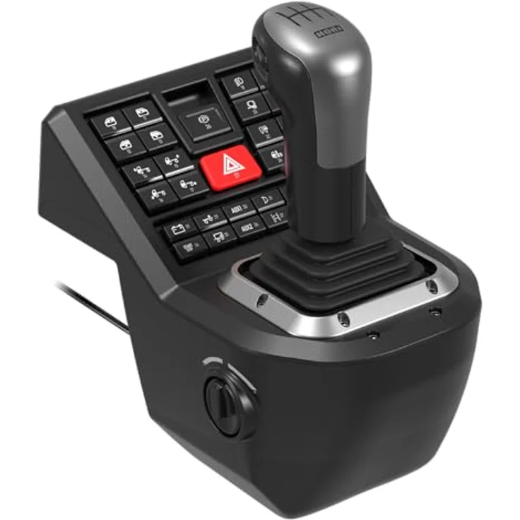 Hori Force Feedback Truck Control System für PC (Windows 11/10), Originalgroßes LKW-Lenkrad mit Dual Motor Force Feedback – Bild 3