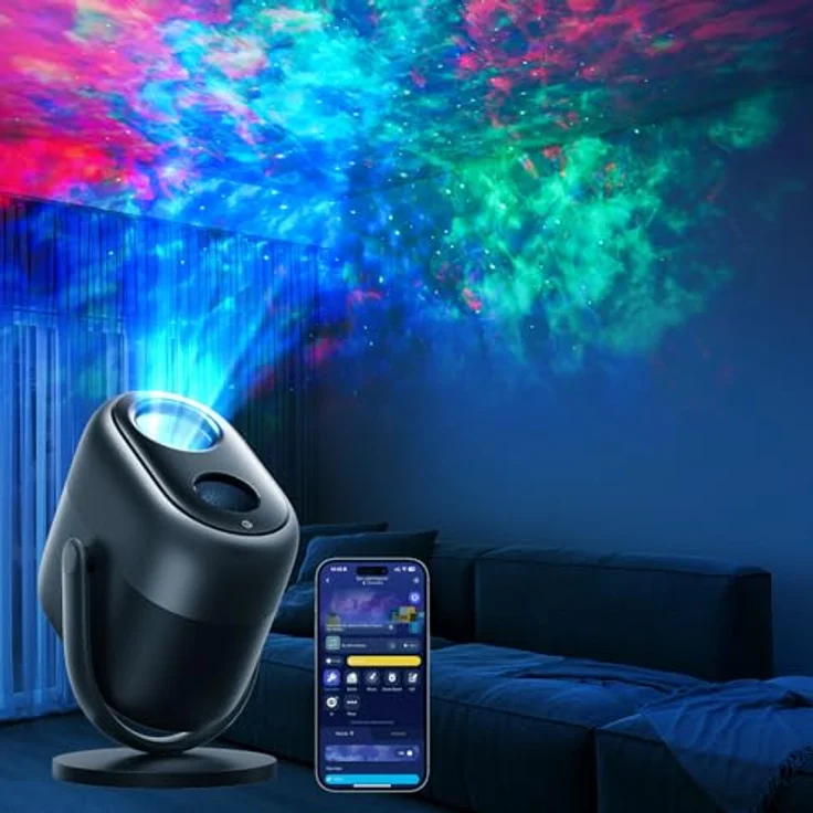 Govee Nebel Sternenhimmel Projektor LED, RGBW mit 7-Zonen DIY, 50+ Szenenmodi, Matter & Alexa kompatibel, Smart Timer & 18 weiße Geräuschoptionen für Kinderzimmer & Schlafzimmer – Bild 1