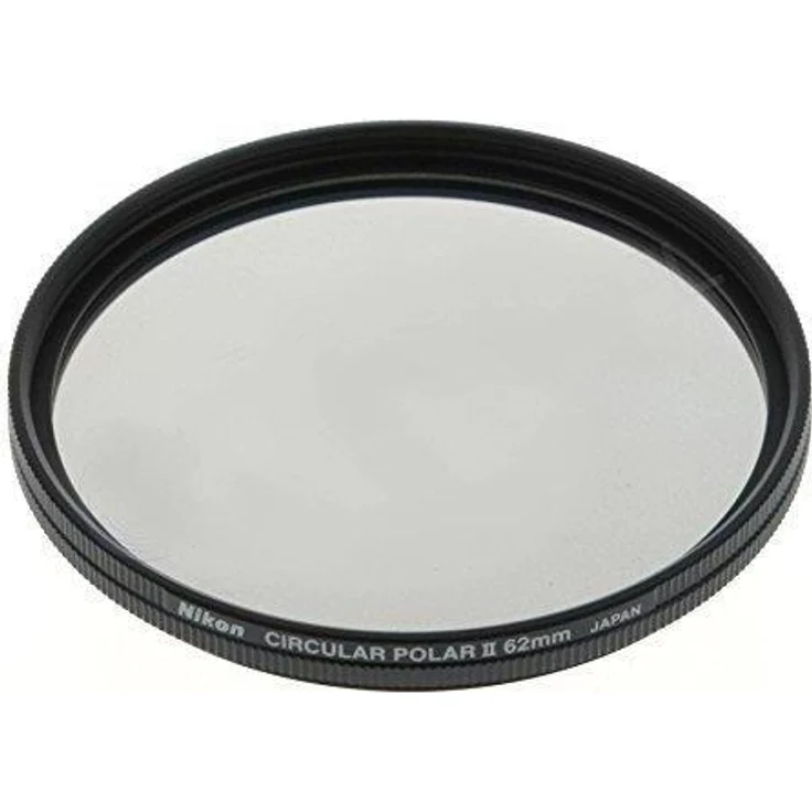 Nikon Zirkularpolfilter II (62 mm, Polarisationsfilter), Objektivfilter, Schwarz