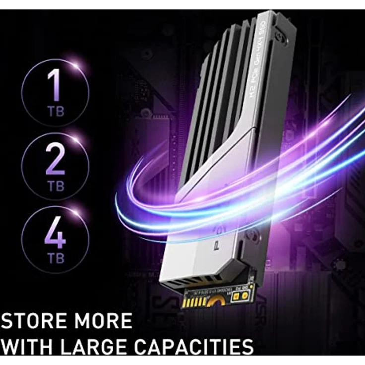 Silicon Power 1TB XS70 – funktioniert mit Playstation 5, Nvme PCIe Gen4 M.2 2280 interne Gaming SSD W/R bis zu 7.300 MB/6.000/s (SP01KGBP44XS7005) – Bild 5