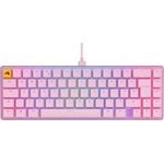 Glorious Gaming GMMK 2 Compact (65%) - Mechanisches Gaming-Keyboard, Aluminiumrahmen, anpassbar, Doubleshot-Kappen, Fox Schalter, tastenweise RGB, Englisch QWERTY Layout - Rosa