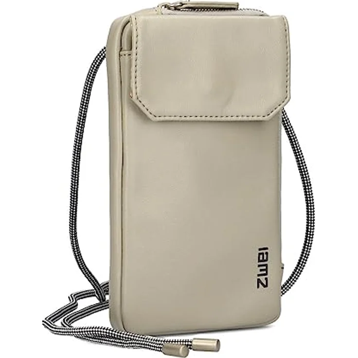 Zwei Mademoiselle.M Handytasche 10 cm aus 100% Polyurethan, gelb, 10 cm x 3 cm x 19 cm – Bild 1