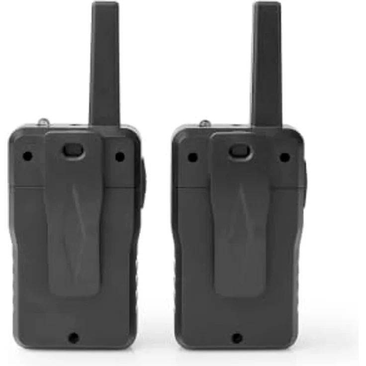 Alecto FR200BK, Set mit 2 wiederaufladbaren Walkie-Talkies, Reichweite bis zu 10 km, VOX-Freisprechfunktion, USB-C, Schwarz – Bild 3