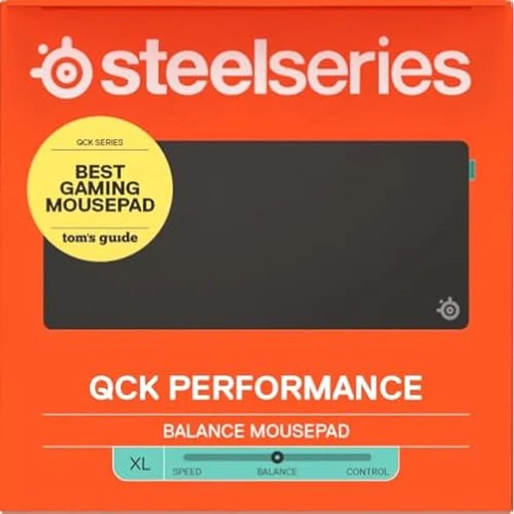 SteelSeries QcK Performance Balance XL Mauspad - Gaming-Mauspad, rutschfeste Basis, 900 x 400 mm, schwarz – Bild 16