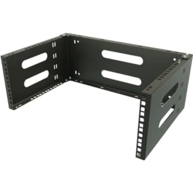 STALFLEX Wandhalterung Netzwerkschrank 19 Zoll 4U/4U 330mm, stabiles Stahl-Rack für Server und Netzwerkgeräte, einfache Montage