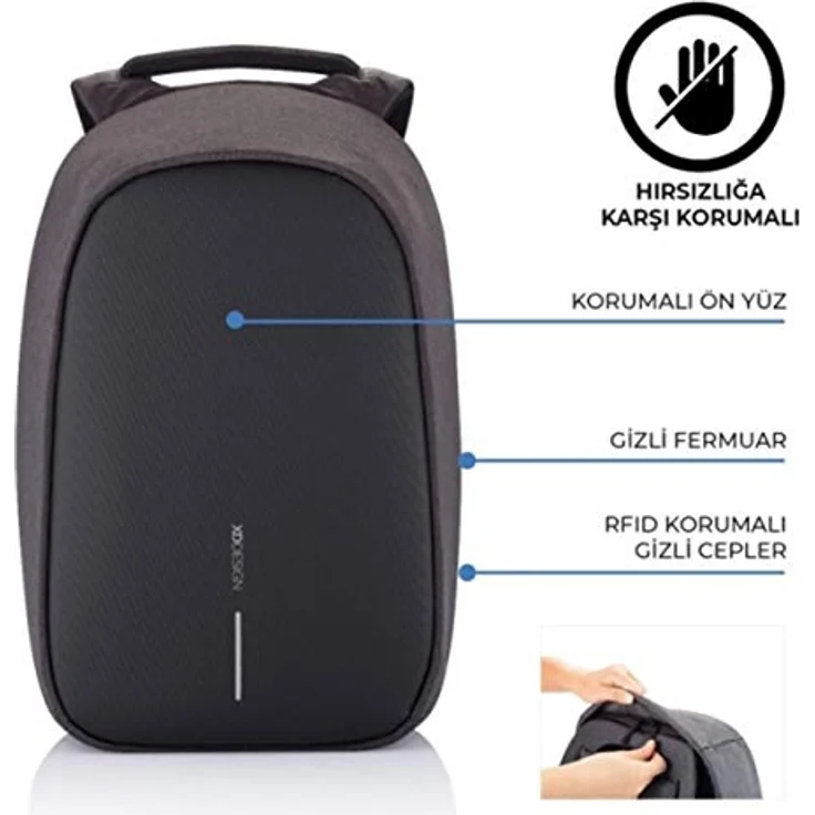 XD Design Bobby Hero XL, 17" Laptop Backpack, schwarz, Notebook-Rucksack – Bild 2